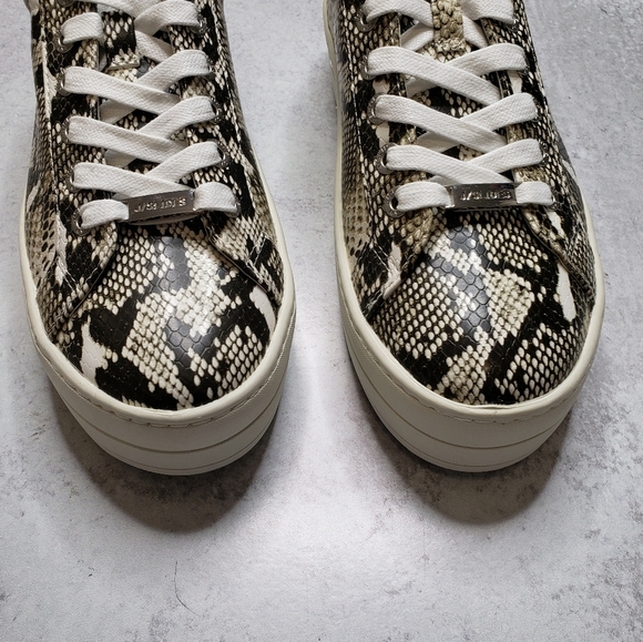 Jslides Hilton Platform Snakeskin Python Print Low Top Sneakers SZ 6.5 - Picture 5 of 8